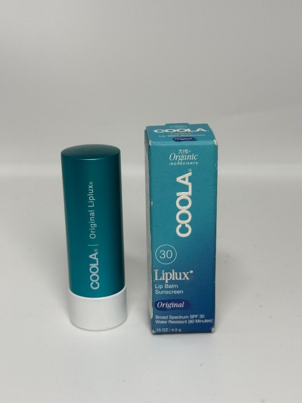 COOLA Organic Liplux Lip Balm and Sunscreen Original SPF 30 0.15 oz
